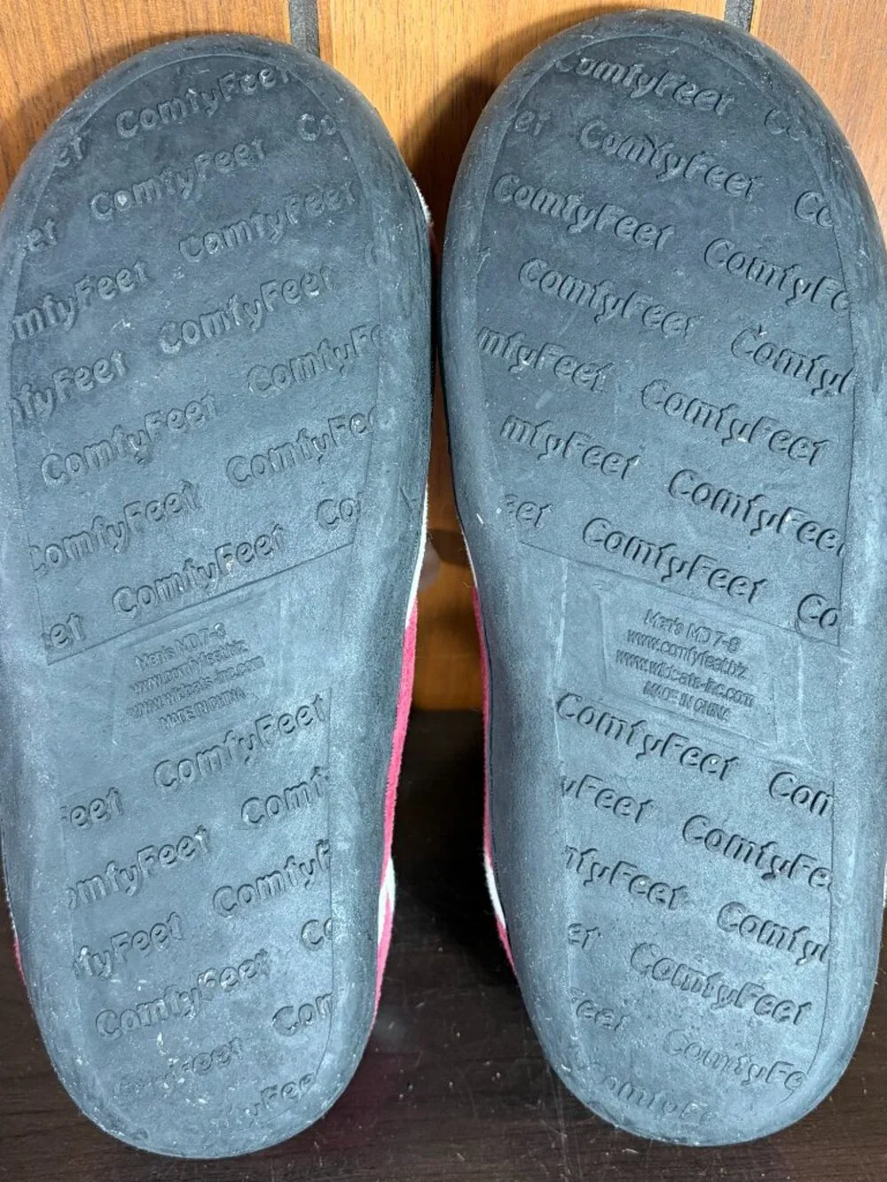 Comfy Feet Alabama Crimson Tide Velour Indoor/Outdoor Lace Slippers Mens Sz 7-8
